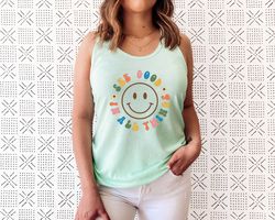 See Good In All Things Tank Top Tee, Retro Tank Shirt, Groovy Aesthetic Tank, Inspirational Tank, Positivity Tank Top, R