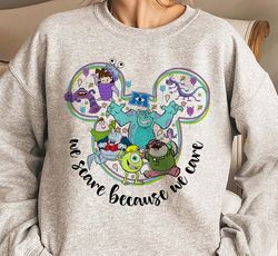 Monster Inc Shirts, We Scare Because We Care, Mons