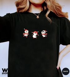 Retro Christmas Comfort Colors Shirt, Cute Animals Shirt, Vintage Christmas Shirt, Retro Holiday Shirt, Ugly Shirt