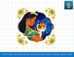 Disney Princess Jasmine and Rajah Stylized png, sublimate, digital print