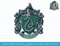 Harry Potter Slytherin House Crest png, sublimate, digital download