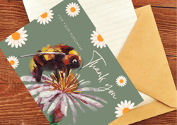 Thank you for your Purchase! Digital Card to Download Insect Painting Creeting Card.