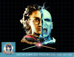 Harry Potter vs Voldemort Magic Battle Split Face Logo png, sublimate, digital download