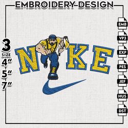 Nike Northern Arizona Lumberjacks Embroidery Designs, NCAA Embroidery Files, Northern Arizona Machine Embroidery Files