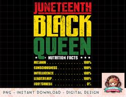 Juneteenth Black Queen Nutritional Facts Melanin Women 1865 png, instant download, digital print