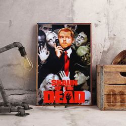 Shaun of the Dead Wall Art, Shaun of the Dead Poster, Movie Poster, Movie Decoration, Movie Wall Art, Movie Decoration