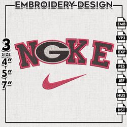 Nike Georgia Bulldogs Embroidery Designs, NCAA Embroidery Files, Georgia Bulldogs Machine Embroidery Files