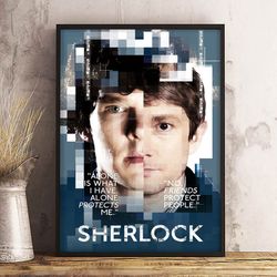 Sherlock Poster, Sherlock Wall Art, Movie Poster, Movie Decoration, Movie Wall Art, Movie Decoration, Movie Home Decor
