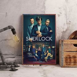 Sherlock Wall Art, Sherlock Poster, Movie Poster, Movie Wall Art, Movie Decoration, Movie Decoration, Movie Home Decor
