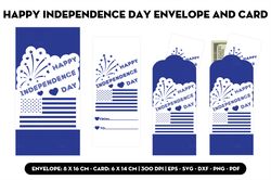 Happy Independence Day envelope and card