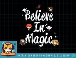 Kids Harry Potter Believe In Magic Cute Chibi Icons Youth png, sublimate, digital download