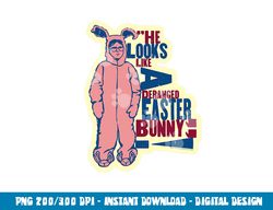 A Christmas Story Deranged Easter Bunny  png, sublimation