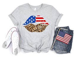4th of July Lips cheetah 2022 Shirt,Freedom Shirt,Fourth Of July Shirt,Patriotic Shirt,Independence Day Shirts,Patriotic