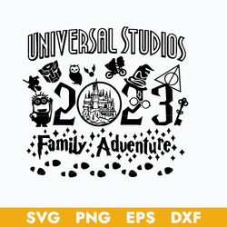 Universal Studio 2023 Family Adventure Svg, Minion Svg, Hogwarts Svg, Harry Potter Svg, Magic Castle Svg Digital File