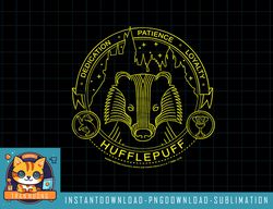 Kids Harry Potter Hufflepuff Badger House Values Logo Youth png, sublimate, digital download