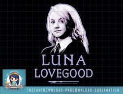 Kids Harry Potter Luna Lovegood Character Portrait png, sublimate, digital download
