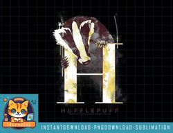 Kids Harry Potter Hufflepuff The Badger Big H Watercolor Youth png, sublimate, digital download