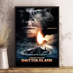 Shutter Island Poster, Shutter Island Wall Art, Movie Poster, Movie Decoration, Movie Wall Art, Movie Decoration