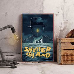 Shutter Island Wall Art, Movie Poster, Movie Decoration, Movie Wall Art, Movie Decoration, Shutter Island Poster