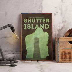 Movie Poster, Shutter Island Poster, Shutter Island Wall Art, Movie Decoration, Movie Wall Art, Movie Decoration