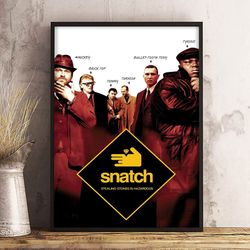 Snatch  Poster, Snatch  Wall Art, Movie Poster, Movie Decoration, Movie Wall Art, Snatch Home Decor