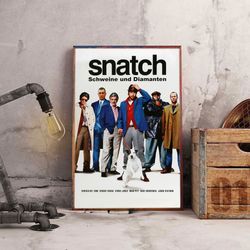 Snatch Wall Art, Snatch Poster, Movie Decoration, Movie Wall Art, Movie Poster, Snatch Home Decor