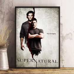 Supernatural Poster, Supernatural Wall Art, Movie Poster, Movie Decoration, Movie Wall Art, Supernatural Home Decor