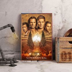 Supernatural Poster, Supernatural Wall Art, Movie Decoration, Movie Wall Art, Supernatural Home Decor, Movie Poster