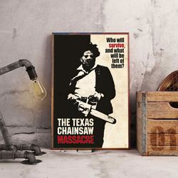 The Texas Chain Saw Massacre Poster, Movie Poster, Movie Decoration, The Texas Chain Saw Massacre Wall Art