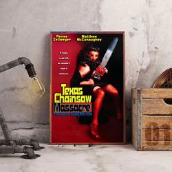 Movie Poster, The Texas Chain Saw Massacre Poster, Movie Decoration, The Texas Chain Saw Massacre Wall Art