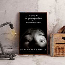 The Blair Witch Project Poster, The Blair Witch Project Wall Art, Movie Decoration, Movie Home Decor, Movie Poster