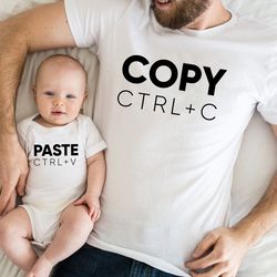 Copy Paste family father daughter Shirt,Dad and son matching Shirt,New Dad Shirt,Dad Shirt,Daddy Shirt,Father's Day Shir