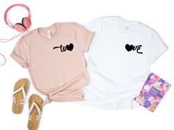 Couple Love Shirt, Cute Love Shirt with Hearts,Boyfriend and Girlfriend Gift,Couple Ideas, Matching Love Tshirt, Valenti