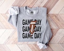 Game Day Lightning Bolt Sweatshirt,Gameday Shirt,Football Sweatshirt,Football Shirts For Women,Football Mom Sweatshirt,G