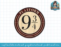 Kids Harry Potter Platform 9 &34 Simple Logo png, sublimate, digital download