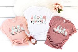 Happy Easter, Easter Gnomes Shirt, Easter Gnomes Cute Bunny Shirt, Gnomes Easter Shirt, Bunny With Glasses Shirt, Easter