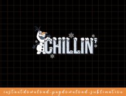 Disney Frozen Olaf Chillin Snowflakes Portrait png, sublimate, digital download