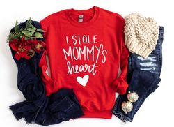 I Stole Mommy's Heart Shirt,Valentines Day Shirts For Woman,Heart Shirt,Cute Valentine,Valentines Day Gift,Mom Valentine