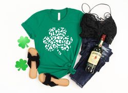 Leopard Shamrock Shirt, St Patricks Day Shirt, Irish Gifts , Clover Shirt, Shamrock Shirt, Leopard Shamrock, Lucky Shirt