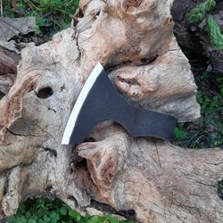 Viking Ragnar Tomahawk axe head, Hand made High Carbon Steel Spike, Mediaeval Finish, Gift for men, Bearded axe Head