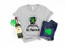 Patricks Day Skull Shirt,Shamrocks Shirt, Patricks Day Shirt Funny Lucky Shirt,St Patrick's,St Paddys Day,Shamrock,St Pa