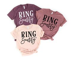 Ring Security Shirt, Funny Wedding Tshirt, Matching Wedding Party Shirt, Ring Bearer Shirt, Boys Wedding Shirt, Custom R