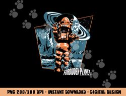 Forbidden Planet Robby Walks Longsleeve T Shirt Long Sleeve  png, sublimation