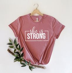 She is Strong Shirt,Mama Shirt,Mothers T-Shirt,Cute Mom Shirt,Cute Mom Gift,Mother's Day Gift,New Mom Gift,Mama with Hea