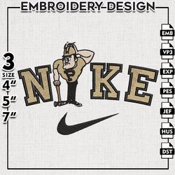 Nike Purdue Boilermakers Embroidery Designs, NCAA Embroidery Files, Purdue Boilermakers, Machine Embroidery Files