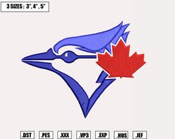 Toronto Blue Jays Embroidery Designs, MLB Logo Embroidery Files, Machine Embroidery Design File, Digital Download