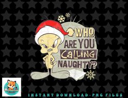 Kids Looney Tunes Christmas Tweety Who Are You Calling Naughty png, sublimation, digital download