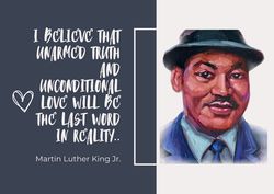 Digital greeting card with the leader Martin Luther King Jr.