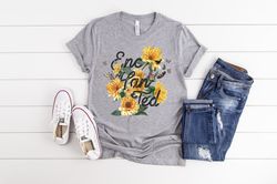 Flowers T-Shirt, Sunflower T-Shirt, Floral T-shirt, Dainty Wildflower Tee, Vintage Wildflowers ,inspirational shirt