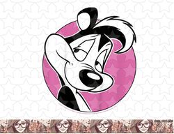 Kids Looney Tunes Pepe Le Pew Pink Circle Portrait png, sublimation, digital download